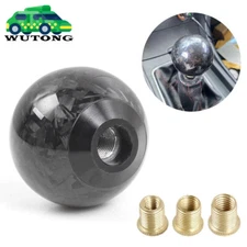 Universal Forged Carbon Fiber Ball Manual Gear Gear Shift Knob Lever Shifter