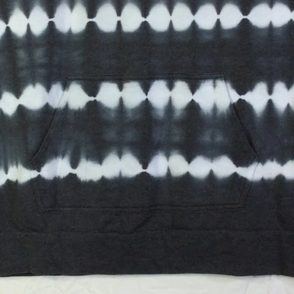 Sudadera con Capucha Mujer Talla M Té Verde Tie Dye Pullover Negro Blanco Rayas Gris Colores Foto 3 de 4