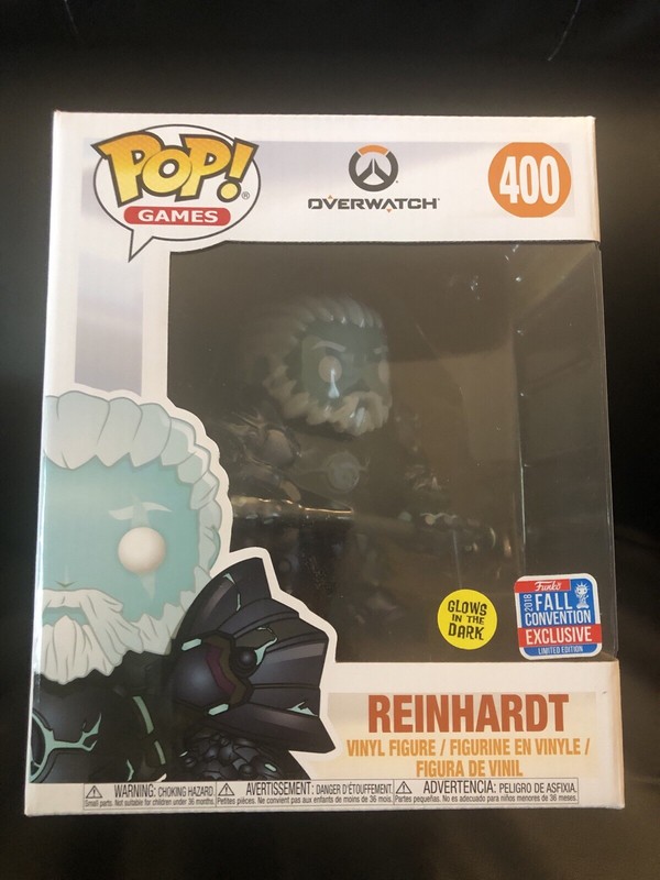 Funko Pop! Vinyl: Overwatch - Reinhardt (Coldhardt Skin) (Glow) - GameStop Excl.