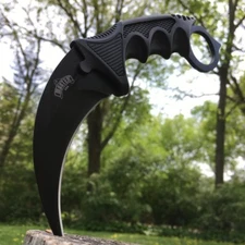 8" Military Tactical Karambit Hunting Skinner Hawkbill Neck Knife Claw Dagger