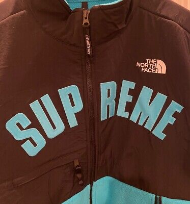 Supreme x The North Face Arc Logo Denali Fleece Jacket (Size Medium) Teal  SS19