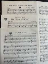 3 Acuff/Rose country sheet music  53/  59 Composers: Cramer, Darcy, Fitzgerald