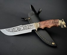 Wild Wolf - Cuchillos de acero militares de caza de cocina personalizados ucranianos