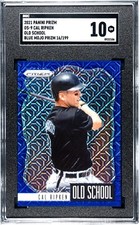 2021 Panini Prizm Cal Ripken Jr. Old School BLUE PRIZM /199 SGC 10 GEM MINT