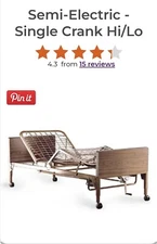 semi electric hospital bed
