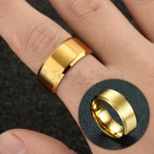 Exquisite Couple Gold Plated Wedding Engagement Ring Band Fit Size 13 (23mm) Z+1