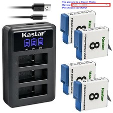 Kastar Battery LCD Triple Charger for Gopro8 GoPro AHDBT-801 AHBBP-801 HERO 8