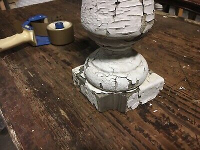 Buy HUGE Turned Victorian Baluster Chippy Paint 16.5 High X 4.5/5.5 Sq Chiped Edge