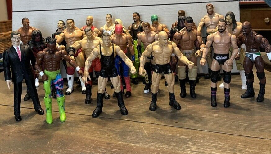 Lot of 23 Wrestling Action Figures
