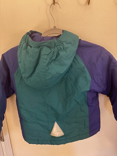 VTG LL Bean Jacket Youth S 8 Teal Blue 90s Ski Snowboard Winter - Picture 6 of 6