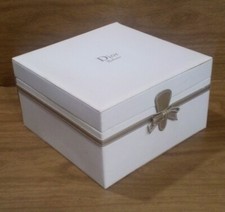 Christian Dior Empty Perfume Parfums Gift Box  Pillow, 8.25x8.25x4.75"