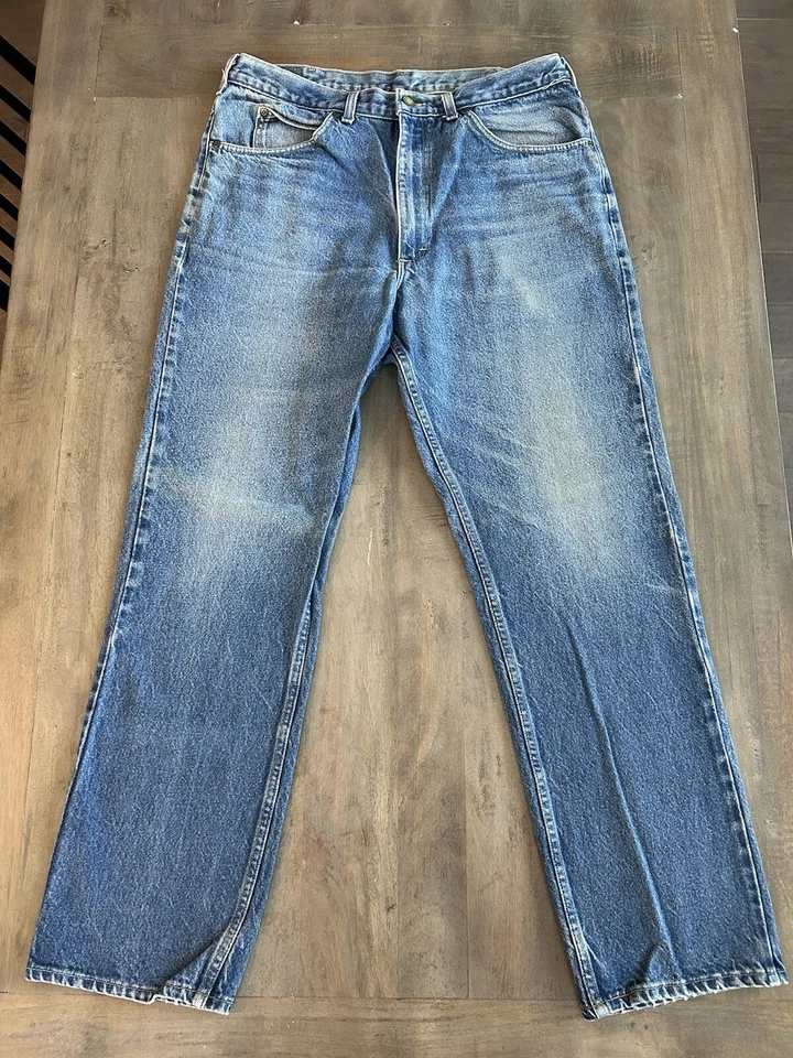 Lot of 3 Vintage Men’s 80s-90s Osh Kosh Denim Blue Jeans Pants 36x33 Made in USA - Image 2 of 4