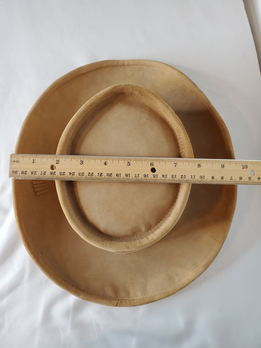 Henschel St Louis leather Cowboy western hat USA Medium