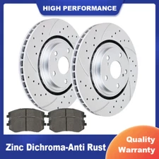 Front Brake Rotors Ceramic Pads for Lexus RX350 Toyota Highlander Sienna Brakes