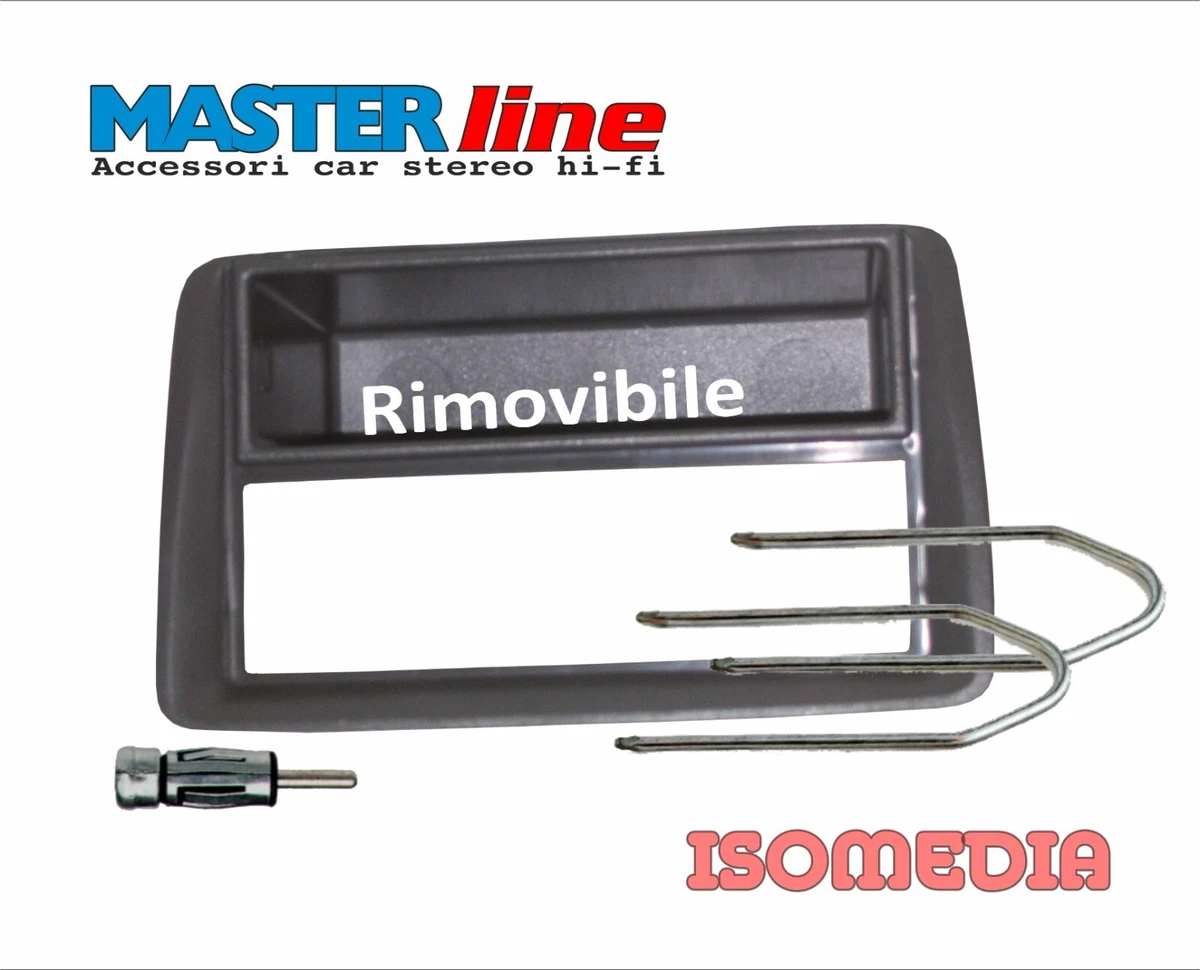 MASCHERINA AUTORADIO 1 DIN PER FIAT PUNTO DAL 1999 AL 2005. ADATTATORE UN DIN 80
