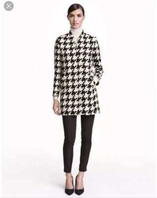 houndstooth ladies coat