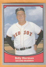 Billy Herman Boston Red Sox 1990 Pacific Legends #30 New Albany Indiana 11J