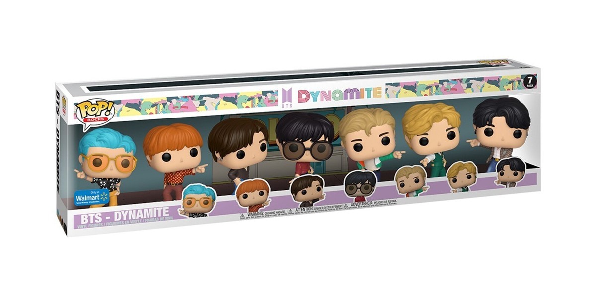 Funko Pop Vinyl BTS Dynamite 7 Pack (Sealed and Brand New) (Sold