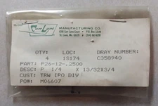 (4) CARR LANE PRESS-FIT DRILL LINER BUSHING P26-12-.2500 P 1/4 X 13/32 X 3/4