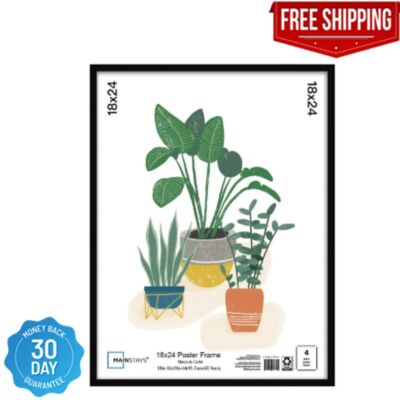 Mainstays 18x24 Basic Poster Frame, Black Free shipping