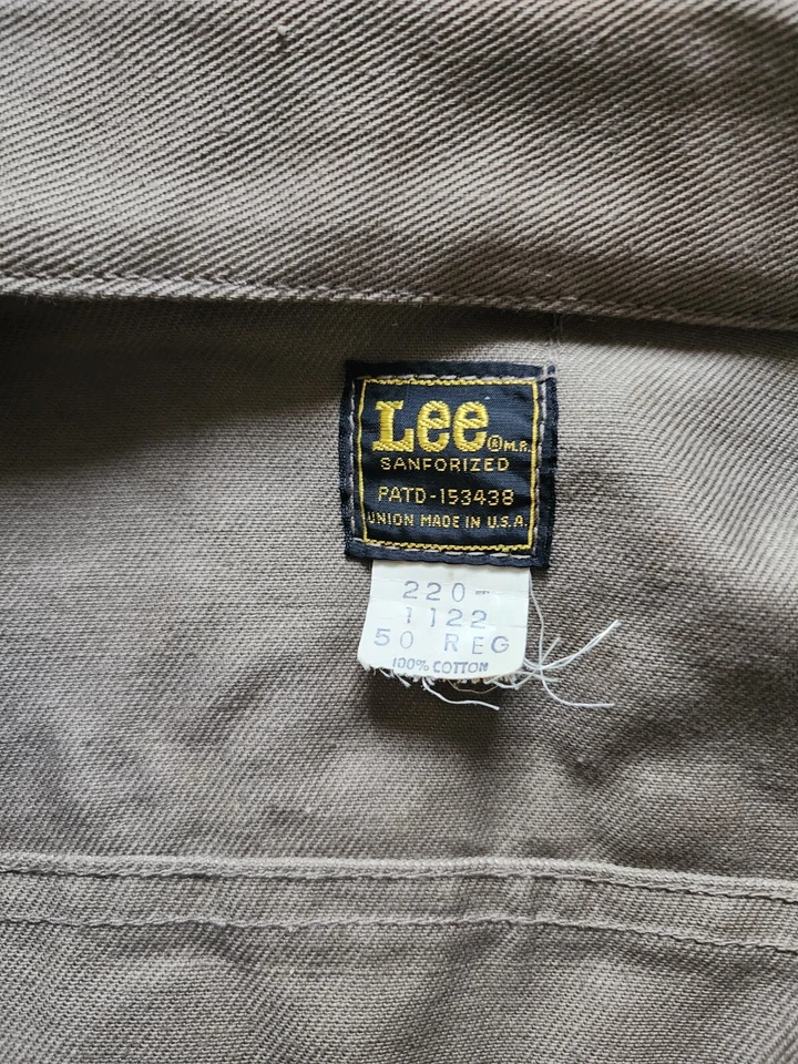 Chaqueta vaquera vintage hecha por union Lee Riders 101 tipo J nueva con etiquetas - 50 Reg EE. UU. Foto 4 de 4