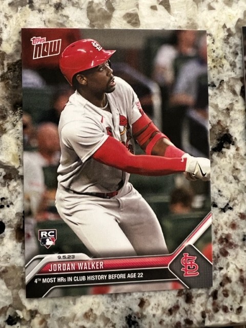 2023 TOPPS NOW MLB ROOKIE CARD ST. LOUIS CARDINALS JORDAN WALKER #822 4th MOSTHR