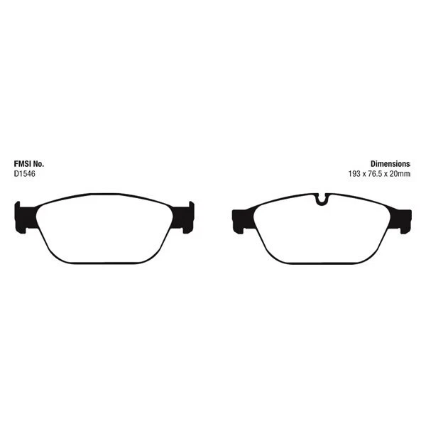 Pastillas de freno delanteras EBC DP32087C Redstuff cerámica bajo polvo para Audi SQ5 2014-2017 Foto 3 de 4