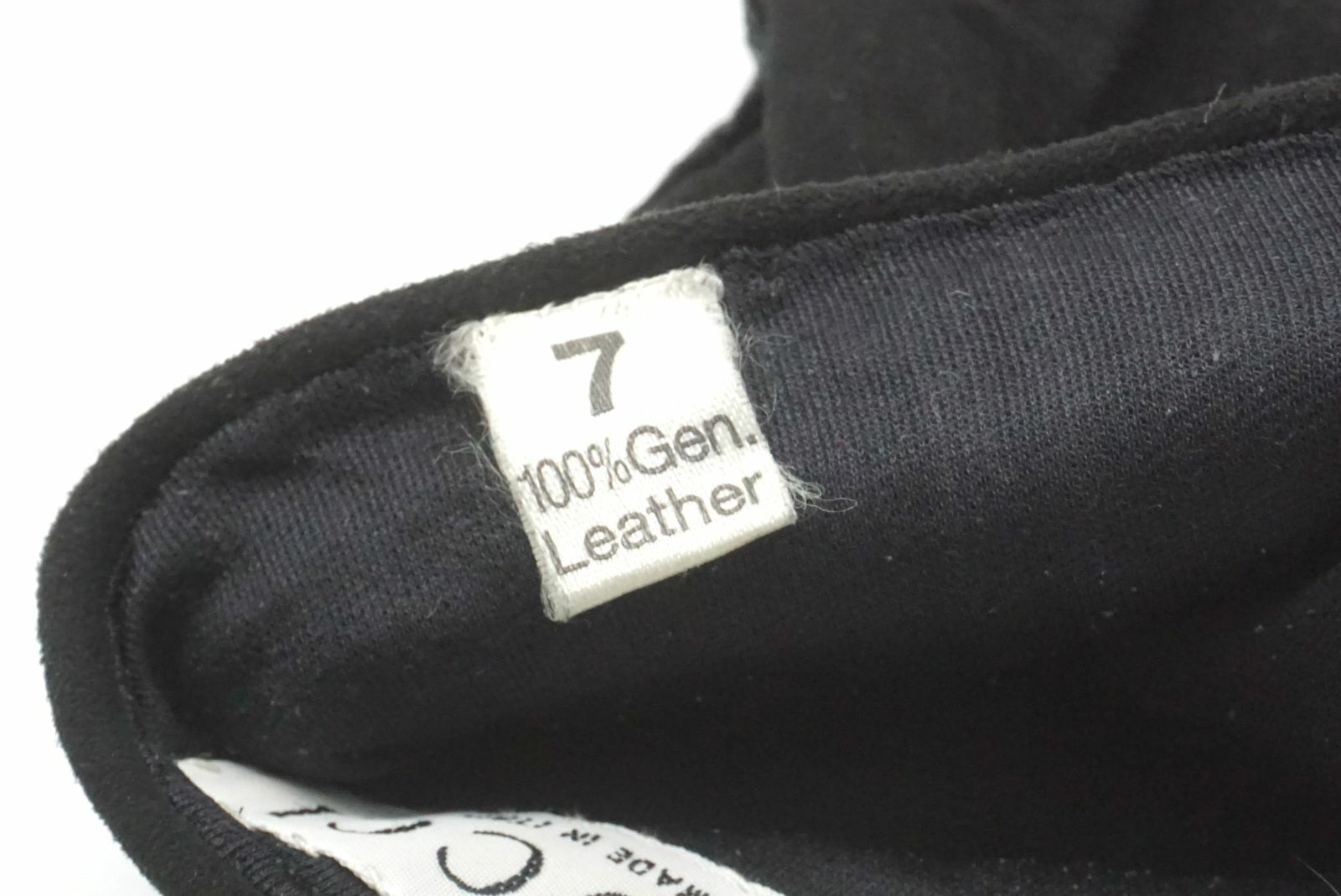 GUCCI 7 Rękawiczki 100% Jedwab Wewnątrz G Logo Cold Protection Zamsz Czarny 6441k Świetne okazje, klasyczna popularność
