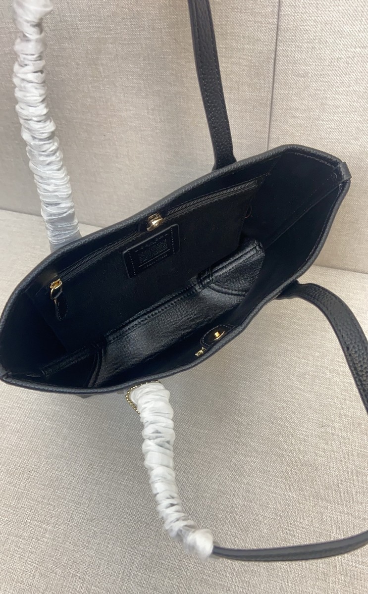 Coach CT859 Small City Leather Tote Bag Light Saddle With Coach CT859 Small City Leather Tote Bag Light Saddle With