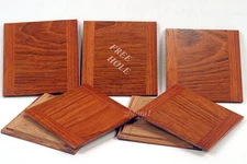 1 Wooden Lens Board  4" x 4" for Deardorff  5" x 7" Solid Jatoba,  Free hole