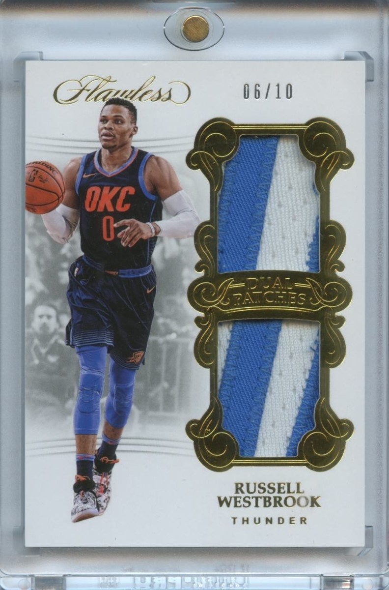 Russell Westbrook 2017-18 Flawless Game Worn Jersey Patch OKC 
