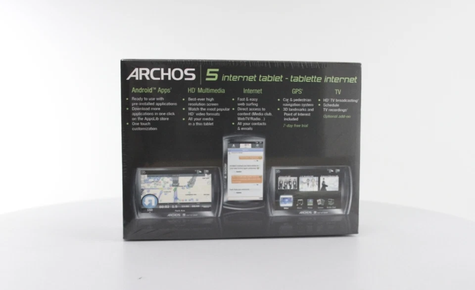 Archos 5 16 GB Internet Tablet - 4.8" Touch Screen - Android OS (501313) - Image 2 of 2