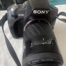Sony Alpha α330 DSLR 10,2 MP noir Live View avec objectif AF 70-210 mm f/4,5