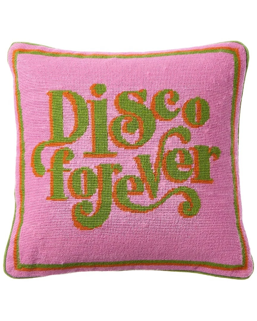 Jonathan Adler Disco Forever Needlepoint Pillow