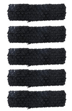 5 Pcs Crochet Headband for Dress up Parties Casual Black 