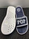 Funky Monkey Sandals Mens Size 9 Navy Blue Slide Shoes NEW POP Massage Footbed — photo 5