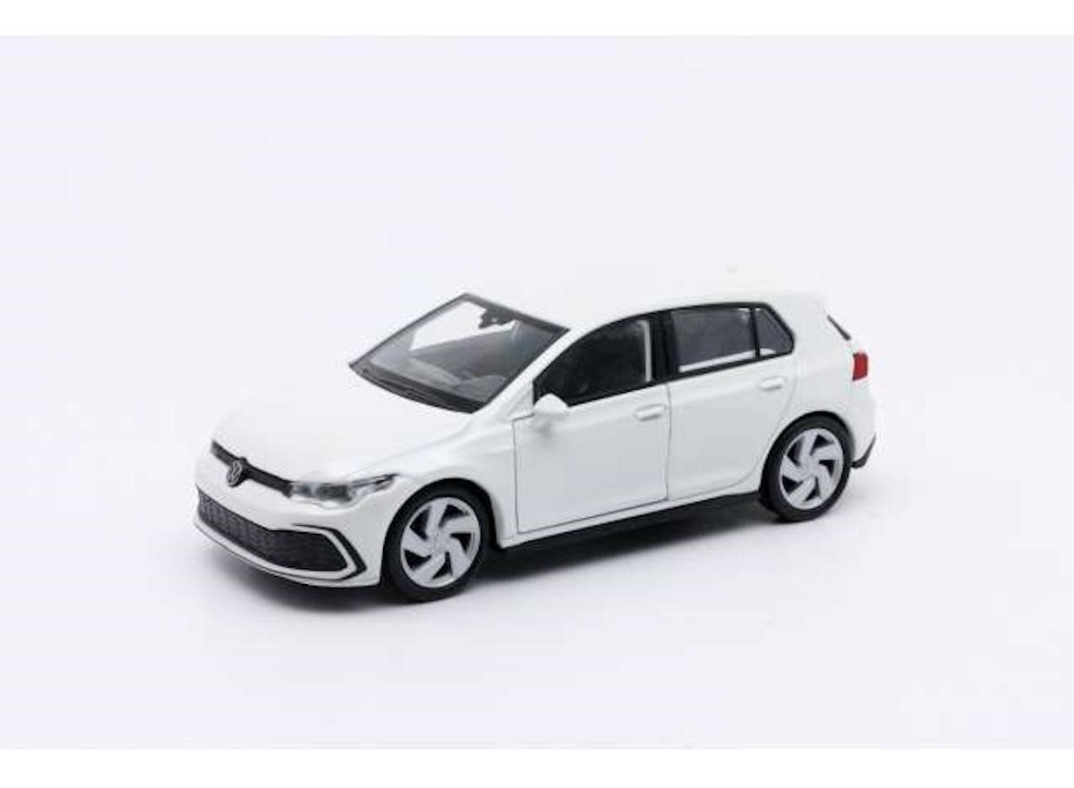 Volkswagen VW Golf 8 GTI Model Car White Welly 1:34 New VW49720W