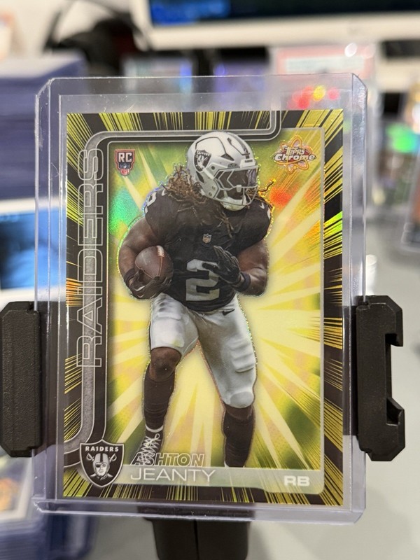 2025 Topps Chrome Ashton Jeanty CASE HIT RADIATING ROOKIES RC SSP