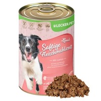 24 X 400 G Luna's Saftige Fleischmahlzeit Mit Lamm Hunde Nassfutter Lecker.Pet®