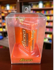 Reese’s Peanut Butter Cups Glass Christmas Ornament Hershey Kurt Adler New Box