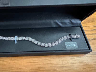 sterling silver quarter carat, TW/ DIA tennis bracelet