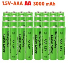 16Pcs Alkaline Battery 1.5V AA/AAA 3000mAh Rechargeable Batteries For Toy