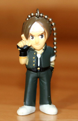 1997 SNK Kyo Kusanagi King of Fighters 97 Figure Keychain Key Holder Strap