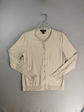 August Silk Womens Sweater Large Brown Long S...