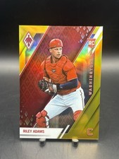 2022 Panini Chronicles Phoenix Riley Adams Gold /10 RC #14 Washington Nationals