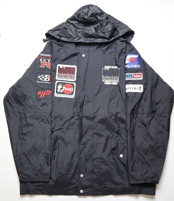TELEDATA NISSAN NISMO RACING TEAM VINTAGE NYLON RAIN ZIP JACKET BOOST UP MENS XL