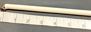 6 @ 60 INCHES  WHITE DRAPERY WANDS 1/2" DIAMETER WITH ADAPTER