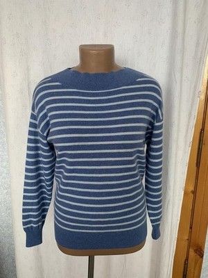 Women Peter Hahn Navy Cashmere Sweater M