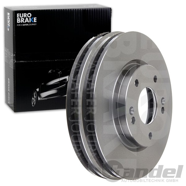 2X Eurobrake Bremsscheiben 276Mm BelÜFtet Vorne Passend FÜR Hyundai Highway-image