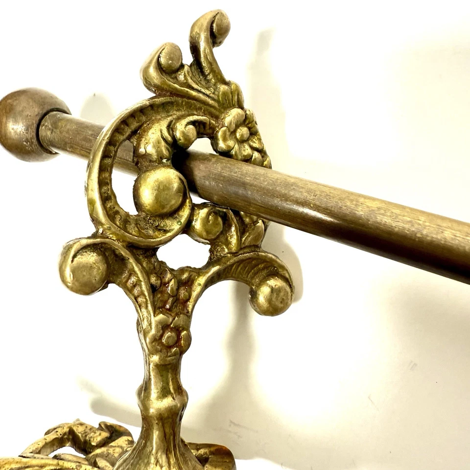 Винтажное латунное полотенце для ванной декоративное викторианское 20 дюймов - Изображение 2 из 4